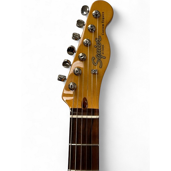 Used Squier Custom Esquire Burgundy Mist Solid Body Electric Guitar