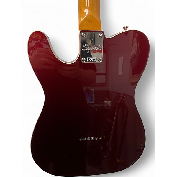 Used Squier Custom Esquire Burgundy Mist Solid Body Electric Guitar