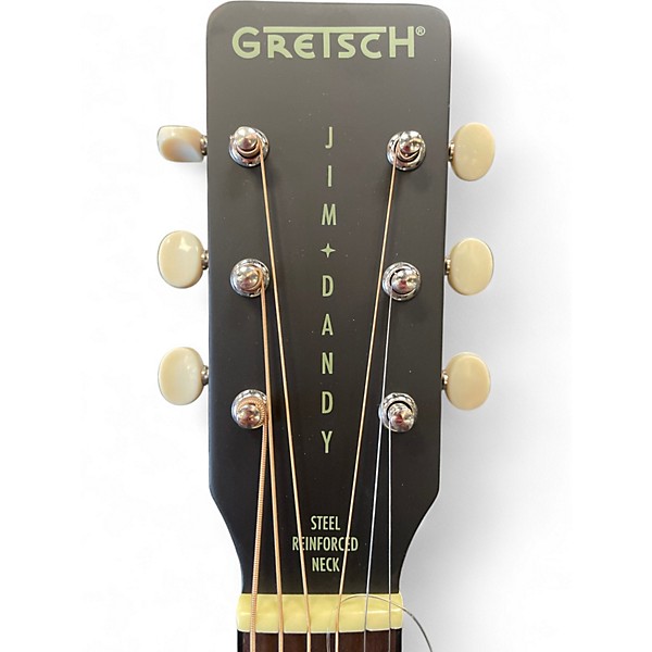 Used Gretsch Guitars JIM DANDY DELTOLUXE Black Acoustic Guitar