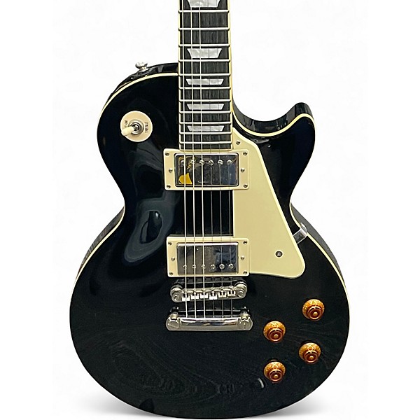 Used 2017 Epiphone Les Paul Standard Black Onyx Solid Body Electric Guitar