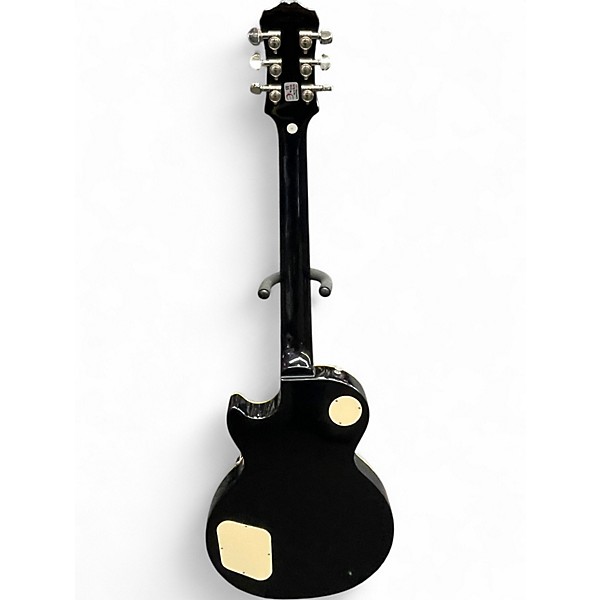 Used 2017 Epiphone Les Paul Standard Black Onyx Solid Body Electric Guitar