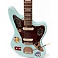 Used Squier CLASSIC VIBE JAGUAR Daphne Blue Solid Body Electric Guitar