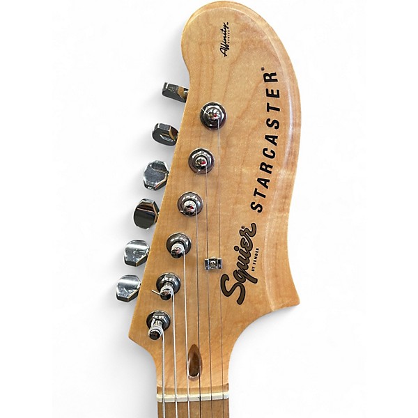 Used Squier Affinity Series Starcaster Hollow Black Hollow Body Electric Guitar