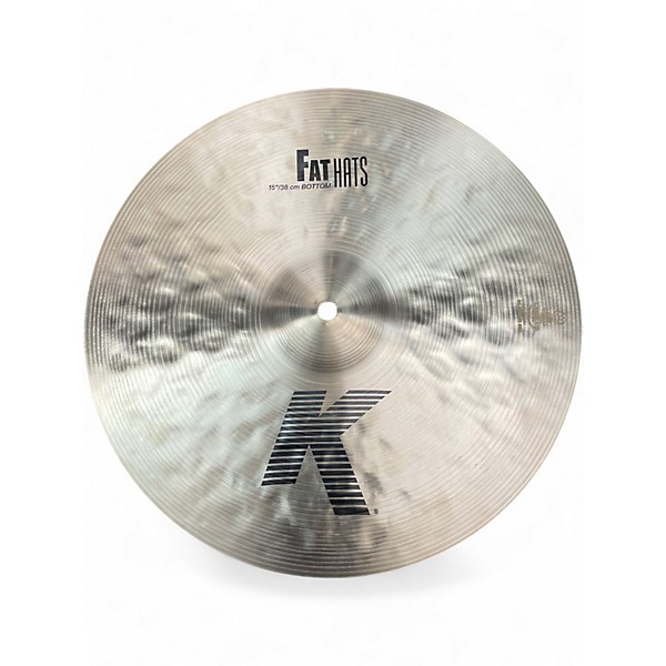 Used Zildjian 15in K FAT HATS PAIR Cymbal