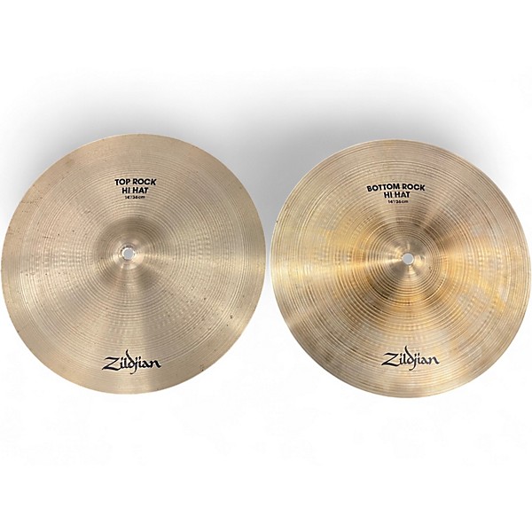 Used Zildjian 14in Rock Hi Hat Pair Cymbal