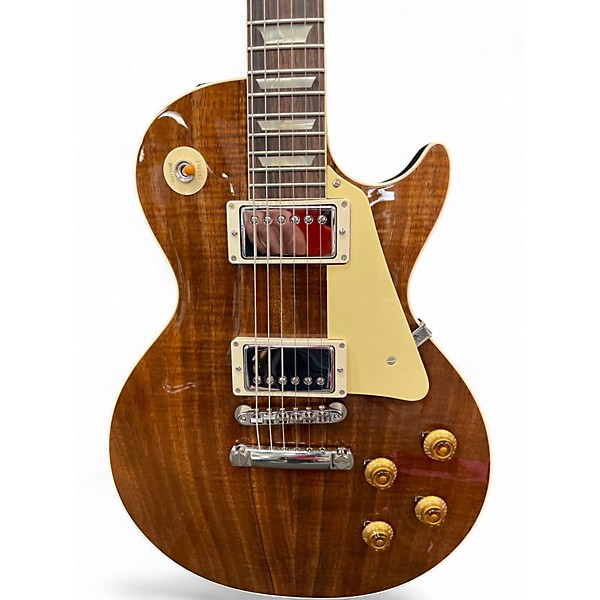 Used Gibson 59 LP Standard Koa Brown Solid Body Electric Guitar
