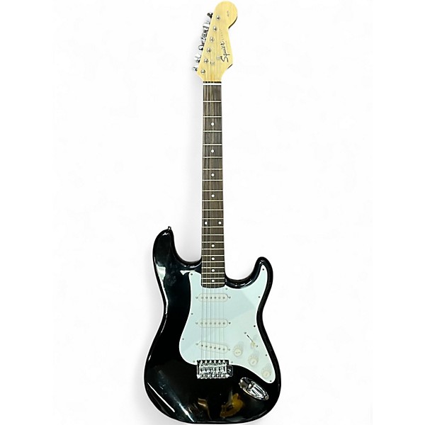 Used Squier Affinity Stratocaster Black Solid Body Electric Guitar