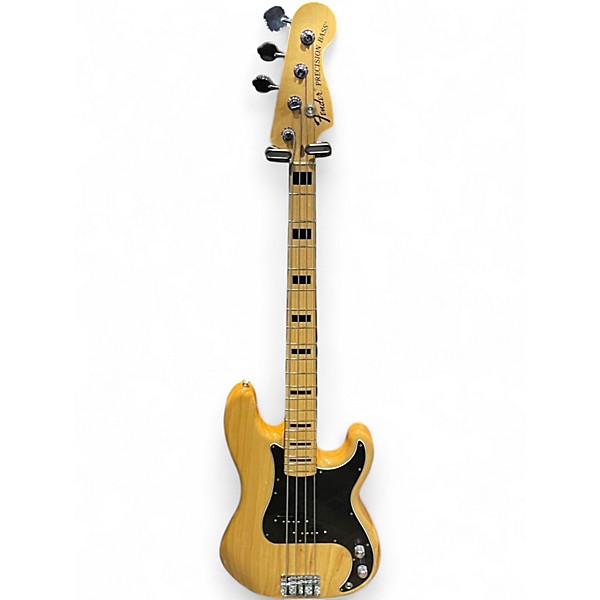Used Fender 70S CLASSIC P BASS MIM Natural Electric Bass Guitar
