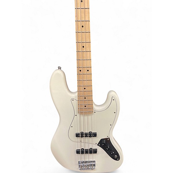 Used Squier Jazz Bass Classic White Electric Bass Guitar