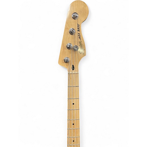 Used Squier Jazz Bass Classic White Electric Bass Guitar