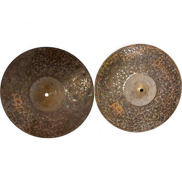 Used MEINL 14in Byzance Extra Dry Medium Hi Hats Pair Cymbal