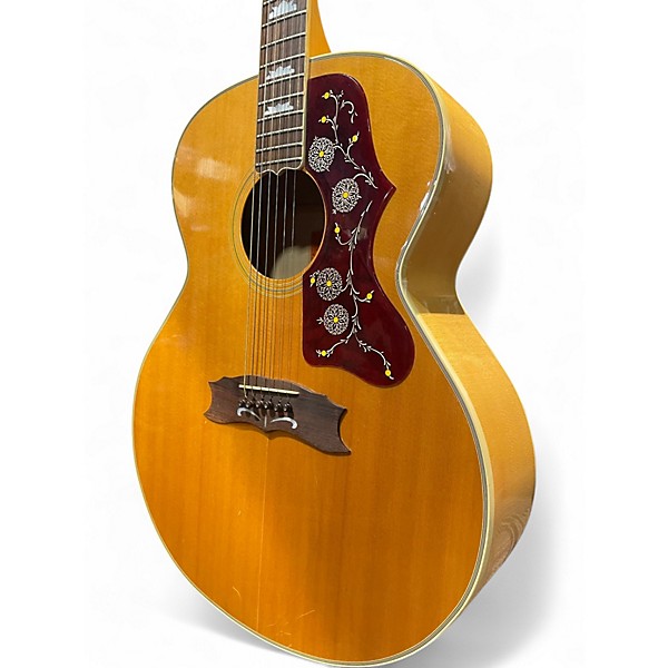 Vintage 1976 Gibson J200 Standard Natural Acoustic Guitar