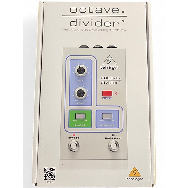 Used Behringer Octave Divider Effect Pedal