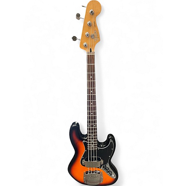 Used 2000s Fender Standard Jazz Bass Brown Sunburst Electric Bass Guitar
