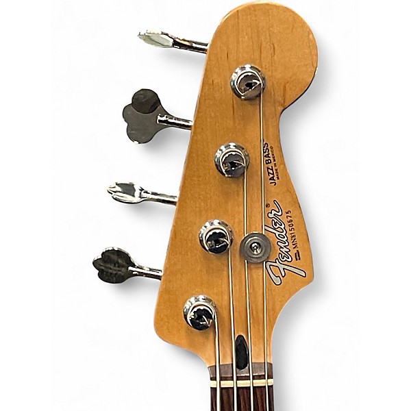 Used 2000s Fender Standard Jazz Bass Brown Sunburst Electric Bass Guitar