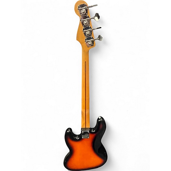 Used 2000s Fender Standard Jazz Bass Brown Sunburst Electric Bass Guitar
