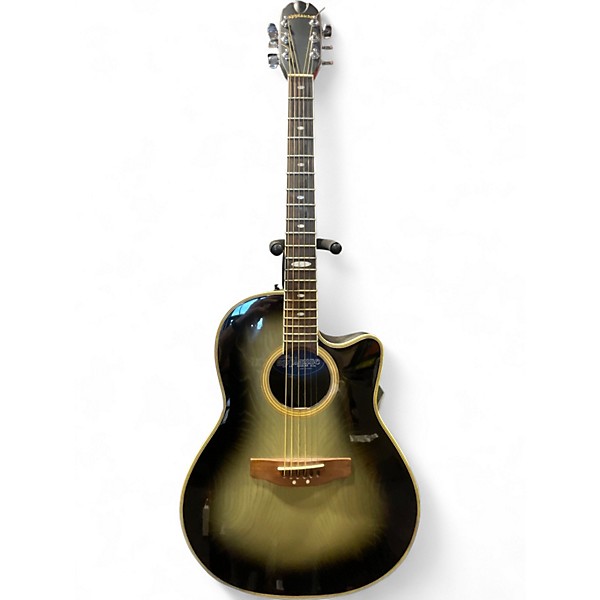 Used 1980s Applause AE-38 GREEN BURST Acoustic Electric Guitar