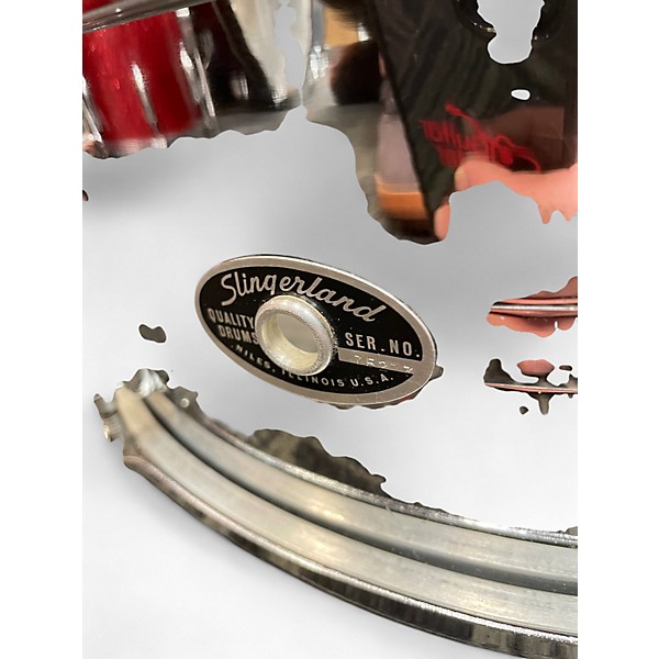 Vintage 1970 Slingerland 14X5.5 Buddy Rich Chrome Over Brass Snare Chrome Drum