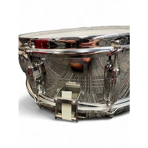 Vintage 1970 Slingerland 14X5.5 Buddy Rich Chrome Over Brass Snare Chrome Drum