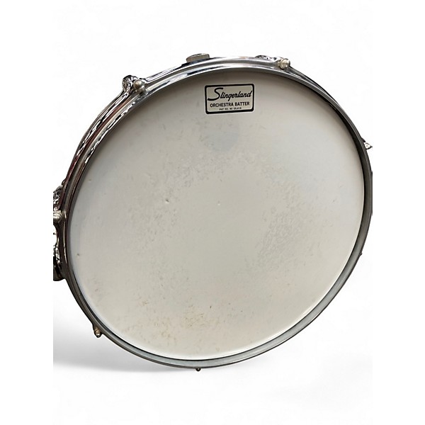 Vintage 1970 Slingerland 14X5.5 Buddy Rich Chrome Over Brass Snare Chrome Drum