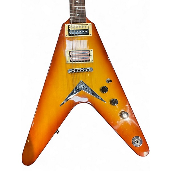 Used Dean 79 Series V  Sunburst Solid Body Electric Guitar