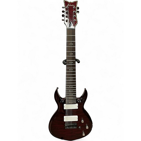 Used Schecter Guitar Research hellraiser devil 8 red Solid Body Electric Guitar