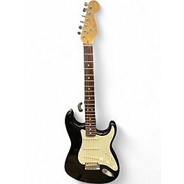Vintage 1993 Fender AM STD STRAT RW MDB W/C Black Solid Body Electric Guitar
