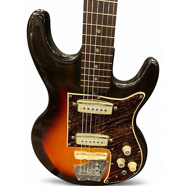 Used Teisco 60s Hi-Lo Brown Solid Body Electric Guitar