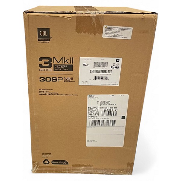 Used JBL 306P MKII Powered Monitor