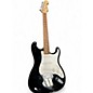 Used Starcaster by Fender Stratocaster Black Solid Body Electric Guitar thumbnail
