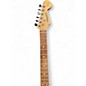 Used Starcaster by Fender Stratocaster Black Solid Body Electric Guitar