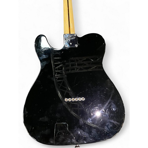 Used Squier Telecaster Custom Black Solid Body Electric Guitar