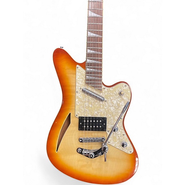 Used Grb Kokocaster 2 Color Sunburst Hollow Body Electric Guitar