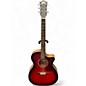 Used Guild OM-240CE Red Acoustic Electric Guitar thumbnail