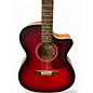 Used Guild OM-240CE Red Acoustic Electric Guitar