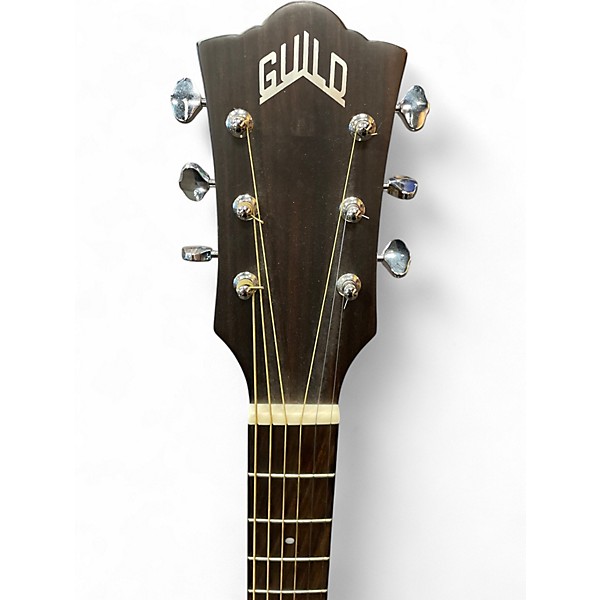 Used Guild OM-240CE Red Acoustic Electric Guitar