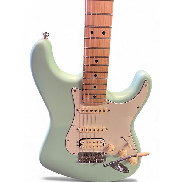 Used 2020 Fender American Performer Stratocaster HSS Matte Surf Green Solid Body Electric Guitar