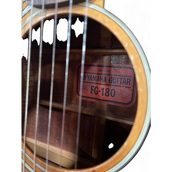 Used Yamaha FG180 Natural Acoustic Guitar