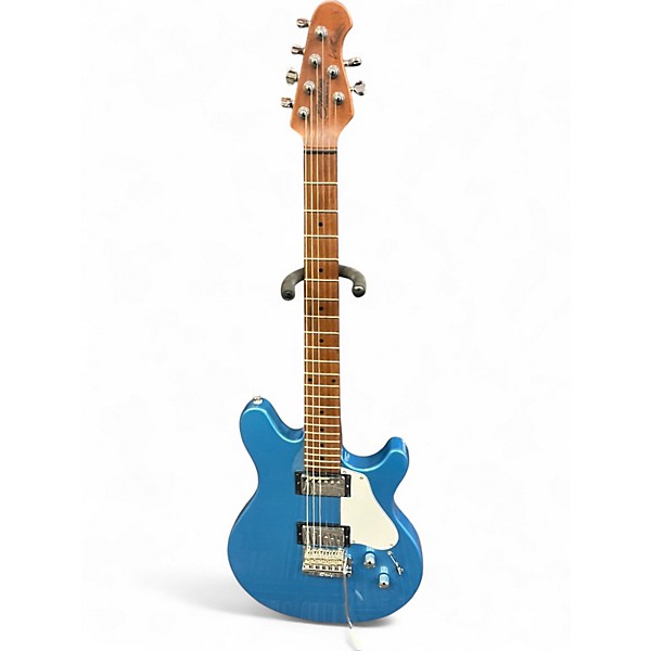 Used Sterling by Music Man Valentine Blue Solid Body Electric Guitar