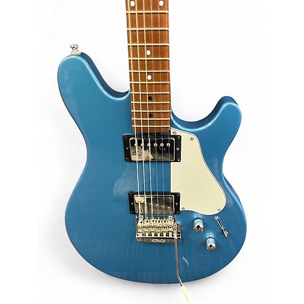 Used Sterling by Music Man Valentine Blue Solid Body Electric Guitar