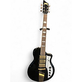 Used Supro Tri Tone 1275 JB Black Solid Body Electric Guitar