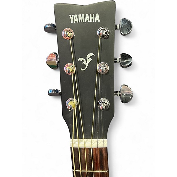 Used Yamaha FX335C Black Acoustic Electric Guitar
