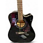 Used Yamaha FX335C Black Acoustic Electric Guitar