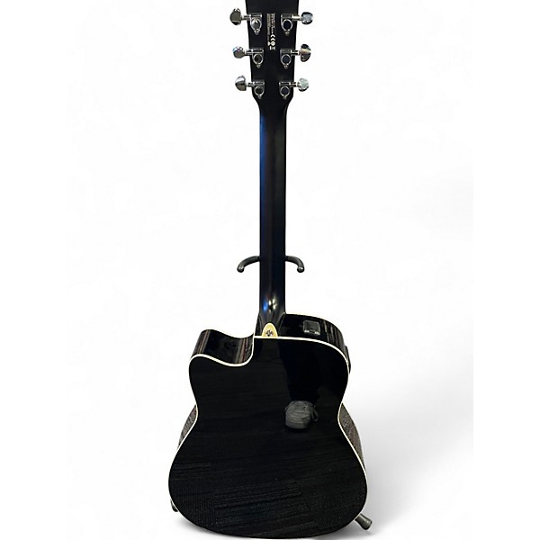 Used Yamaha FX335C Black Acoustic Electric Guitar