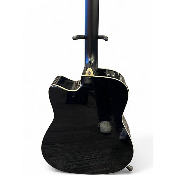 Used Yamaha FX335C Black Acoustic Electric Guitar