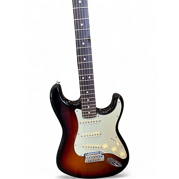 Used Fender American Professional Stratocaster with Rosewood Neck 3 Tone Sunburst Solid Body Electric Guitar