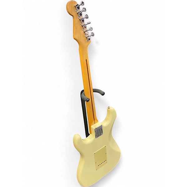 Vintage 1980s Squier Stratocaster MIJ A Series Vintage white Solid Body Electric Guitar