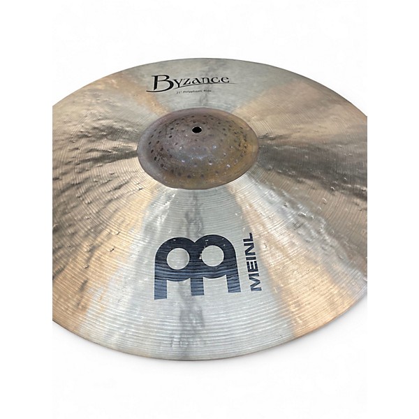Used MEINL 21in Byzance polyphonic ride Cymbal