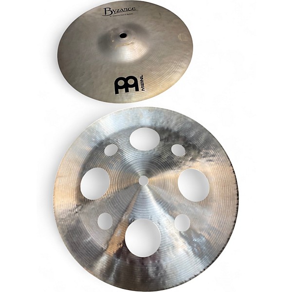 Used MEINL 10in Temporal stack II pair Cymbal