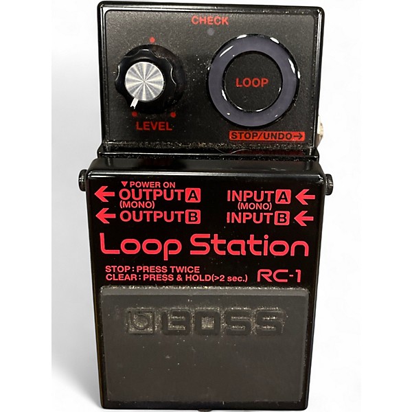 Used BOSS RC1 Black Loop Station Pedal
